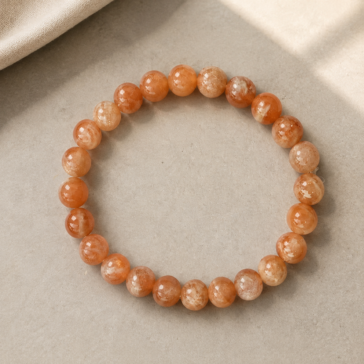 Natural Sunstone Bracelet